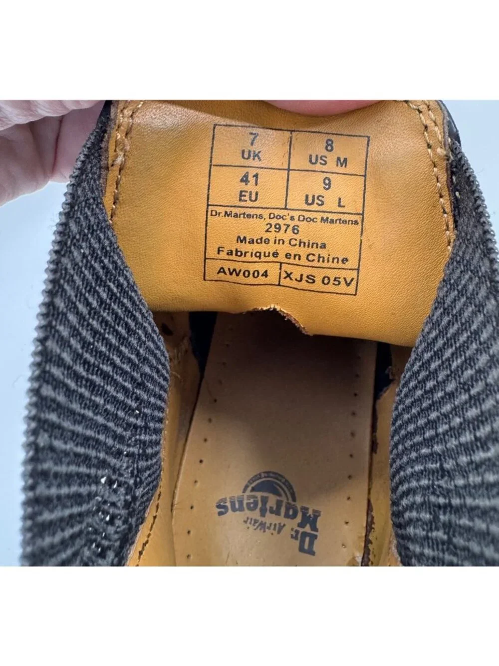 Dr. Martens Black Chelsea Boots Mens Size 8 US Slip-On Leather